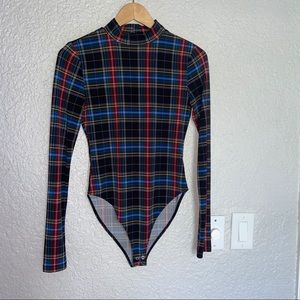 MOCK TURTLENECK GREEN BODYSUIT 🔋